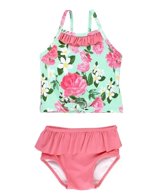 Tankini meisjes | Pink Roses | UV50+